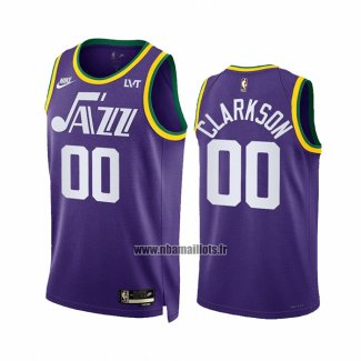 Maillot Utah Jazz Jordan Clarkson NO 00 Classic 2023-24 Volet