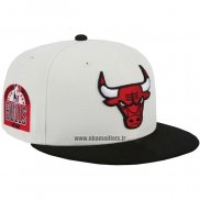 Casquette Chicago Bulls Retro City Conference Creme Noir