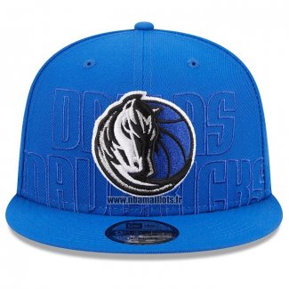 Casquette Dallas Mavericks 2023 Dtaft 9FIFTY Bleu