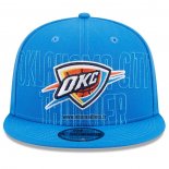 Casquette Oklahoma City Thunder 2023 NBA Draft 9FIFTY Snapback Bleu