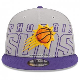 Casquette Phoenix Suns 2023 NBA Draft 9FIFTY Snapback Gris Volet