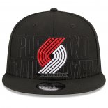 Casquette Portland Trail Blazers 2023 NBA Draft 9FIFTY Snapback Noir