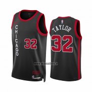 Maillot Chicago Bulls Terry Taylor NO 32 Ville 2023-24 Noir