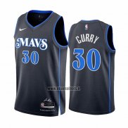 Maillot Dallas Mavericks Seth Curry NO 30 Ville 2023-24 Bleu