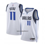 Maillot Enfant Dallas Mavericks Kyrie Irving NO 11 Association 2022-23 Blanc