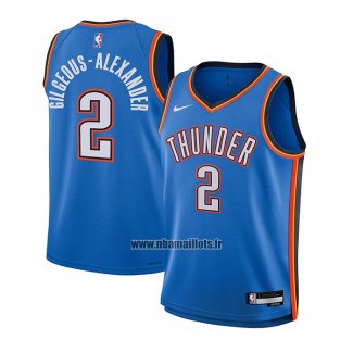 Maillot Enfant Oklahoma City Thunder Shai Gilgeous-Alexander NO 2 Icon Bleu