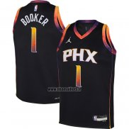 Maillot Enfant Phoenix Suns Devin Booker NO 1 Statement 2022-23 Noir