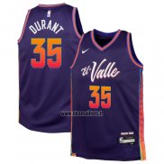 Maillot Enfant Phoenix Suns Kevin Durant NO 35 Ville 2023-24 Volet