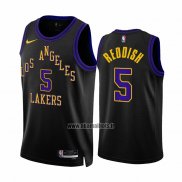 Maillot Los Angeles Lakers Cam Reddish NO 5 Ville 2023-24 Noir