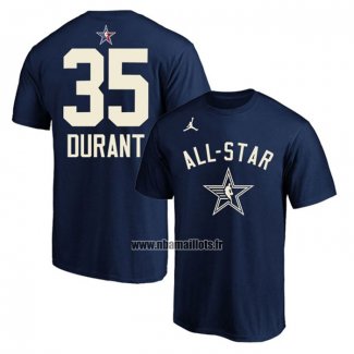 Maillot Manche Courte All Star 2024 Kevin Durant Bleu