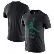 Maillot Manche Courte Boston Celtics Essential Jumpman Noir