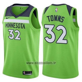 Maillot Minnesota Timberwolves Karl-anthony Towns No 32 Statement 2017-18 Vert