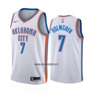 Maillot Oklahoma City Thunder Chet Holmgren NO 7 Association Blanc