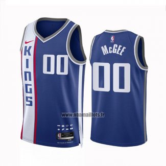 Maillot Sacramento Kings Javale Mcgee NO 00 Ville 2023-24 Bleu