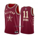 Maillot All Star 2024 Dallas Mavericks Kyrie Irving NO 11 Rouge