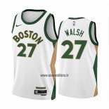 Maillot Boston Celtics Jordan Walsh NO 27 Ville 2023-24 Blanc