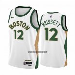 Maillot Boston Celtics Oshae Brissett NO 12 Ville 2023-24 Blanc