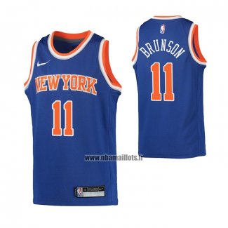 Maillot Enfant New York Knicks Jalen Brunson NO 11 Icon 2022-23 Bleu