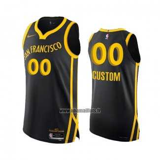 Maillot Golden State Warriors Personnalise Ville Authentique 2023-24 Noir