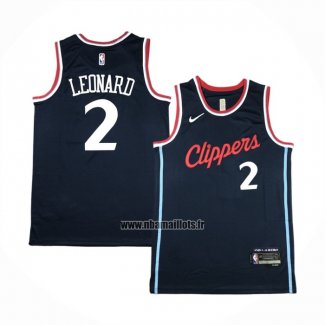 Maillot Los Angeles Clippers Kawhi Leonard NO 2 Icon 2024-25 Bleu