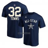 Maillot Manche Courte All Star 2024 Karl-Anthony Towns Bleu