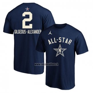 Maillot Manche Courte All Star 2024 Shai Gilgeous-Alexander Bleu