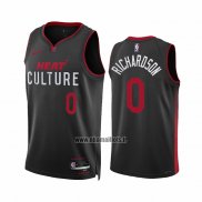 Maillot Miami Heat Josh Richardson NO 0 Ville 2023-24 Noir