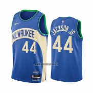 Maillot Milwaukee Bucks Andre Jackson JR. NO 44 Ville 2023-24 Bleu