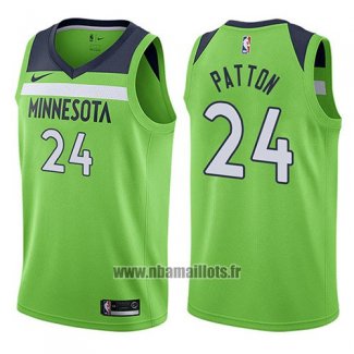 Maillot Minnesota Timberwolves Justin Patton No 24 Statement 2017-18 Vert