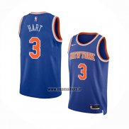 Maillot New York Knicks Josh Hart NO 3 Icon Bleu