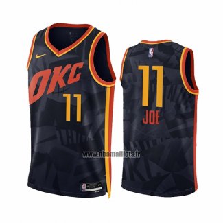 Maillot Oklahoma City Thunder Isaiah Joe NO 11 Ville 2023-24 Noir