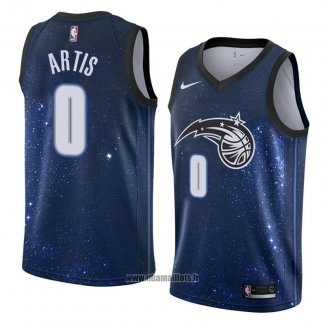 Maillot Orlando Magic Jamel Artis No 0 Ville 2018 Bleu