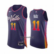 Maillot Phoenix Suns Bol Bol NO 11 Ville Authentique 2023-24 Volet