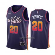 Maillot Phoenix Suns Jusuf Nurkic NO 20 Ville 2023-24 Volet