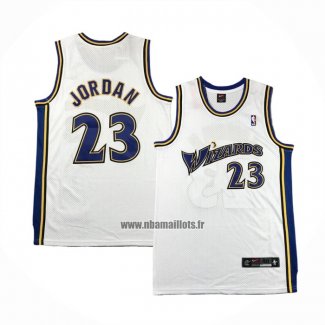 Maillot Washington Wizards Michael Jordan NO 23 Retro Blanc