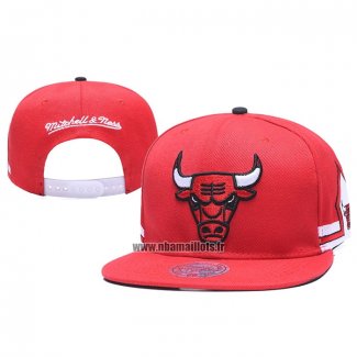 Casquette Chicago Bulls Mitchell & Ness Snapback Rouge