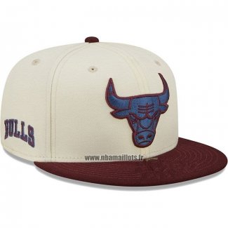 Casquette Chicago Bulls New Era 59fifty Creme