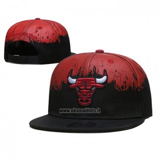 Casquette Chicago Bulls Paint Rouge Noir