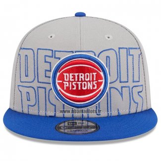 Casquette Detroit Pistons 2023 NBA Draft 9FIFTY Gris