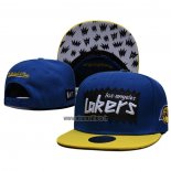 Casquette Los Angeles Lakers Mitchell & Ness Sta3 Wool Snapback Bleu Jaune