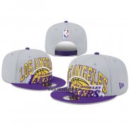 Casquette Los Angeles Lakers Tip-off 9FIFTY Gris Volet