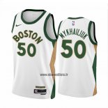 Maillot Boston Celtics Sviatoslav Mykhailiuk NO 50 Ville 2023-24 Blanc