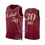 Maillot Cleveland Cavaliers Damian Jones NO 30 Ville 2023-24 Rouge