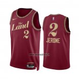 Maillot Cleveland Cavaliers Ty Jerome NO 2 Ville 2023-24 Rouge