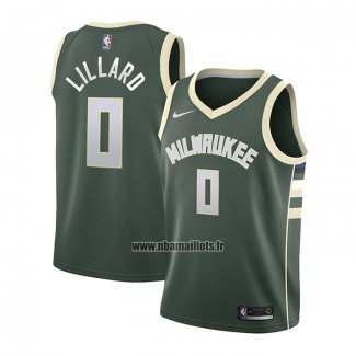 Maillot Enfant Milwaukee Bucks Damian Lillard NO 0 Icon Vert