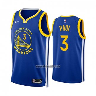 Maillot Golden State Warriors Jordan Poole NO 3 Icon 2022-23 Bleu