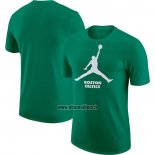 Maillot Manche Courte Boston Celtics Essential Jumpman Vert