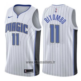 Maillot Orlando Magic Bismack Biyombo No 11 Association 2017-18 Blanc