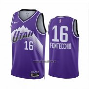 Maillot Utah Jazz Simone Fontecchio NO 16 Ville 2023-24 Volet