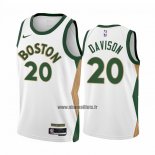 Maillot Boston Celtics Jd Davison NO 20 Ville 2023-24 Blanc